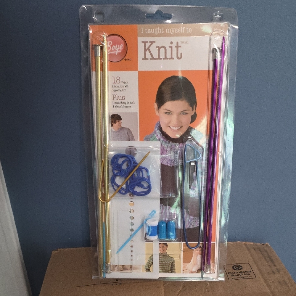 Boye I Taught Myself To Knit Kit